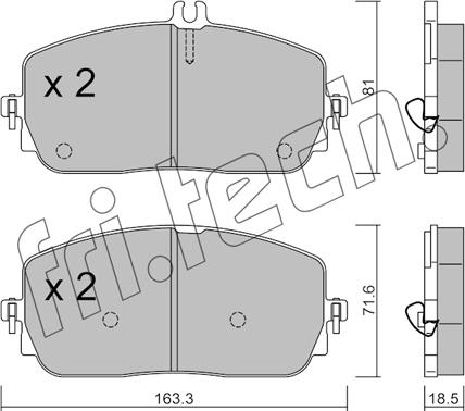 Fri.Tech. 1194.0 - Kit de plaquettes de frein, frein à disque cwaw.fr