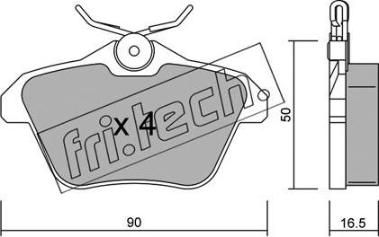 Fri.Tech. 115.0 - Kit de plaquettes de frein, frein à disque cwaw.fr