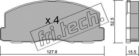 Fri.Tech. 116.0 - Kit de plaquettes de frein, frein à disque cwaw.fr