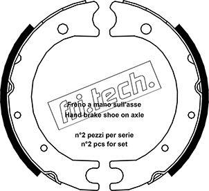 Fri.Tech. 1115.312 - Jeu de mâchoires de frein, frein de stationnement cwaw.fr