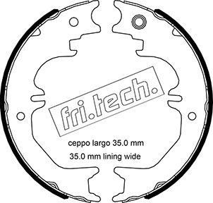 Fri.Tech. 1115.329 - Jeu de mâchoires de frein, frein de stationnement cwaw.fr