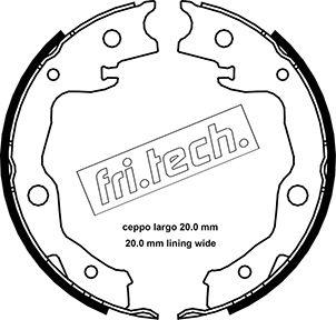 Fri.Tech. 1115.322 - Jeu de mâchoires de frein, frein de stationnement cwaw.fr