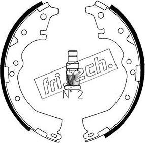 Fri.Tech. 1115.269 - Jeu de mâchoires de frein cwaw.fr