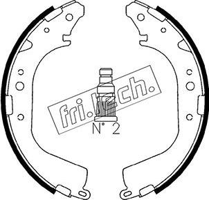 Fri.Tech. 1115.268 - Jeu de mâchoires de frein cwaw.fr