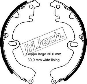 Fri.Tech. 1115.274 - Jeu de mâchoires de frein cwaw.fr