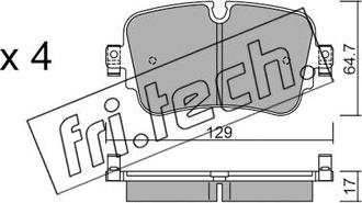 Fri.Tech. 1130.0 - Kit de plaquettes de frein, frein à disque cwaw.fr