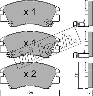 Fri.Tech. 117.0 - Kit de plaquettes de frein, frein à disque cwaw.fr