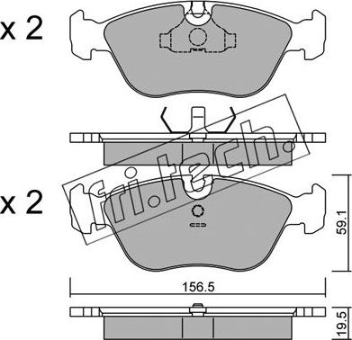 Fri.Tech. 189.0 - Kit de plaquettes de frein, frein à disque cwaw.fr