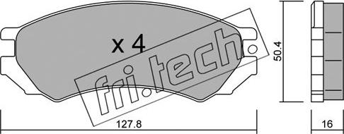 Fri.Tech. 184.0 - Kit de plaquettes de frein, frein à disque cwaw.fr