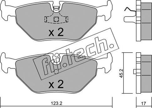 Fri.Tech. 185.0 - Kit de plaquettes de frein, frein à disque cwaw.fr