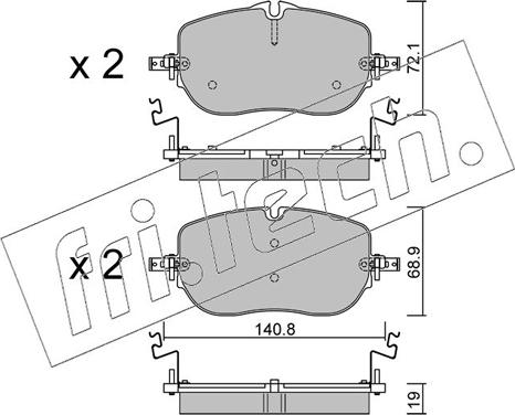 Fri.Tech. 1356.0 - Kit de plaquettes de frein, frein à disque cwaw.fr