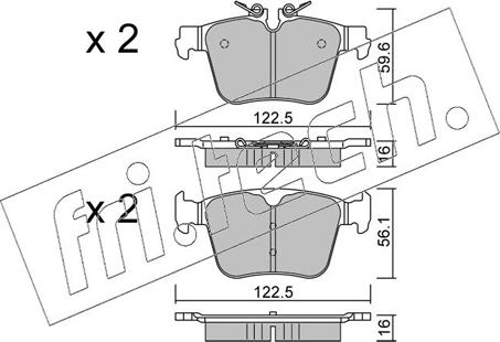 Fri.Tech. 1329.0 - Kit de plaquettes de frein, frein à disque cwaw.fr