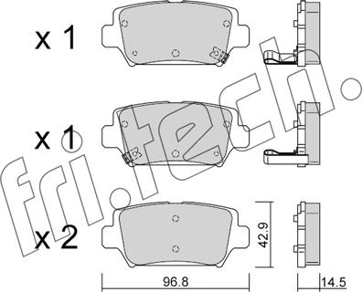 Fri.Tech. 1240.0 - Kit de plaquettes de frein, frein à disque cwaw.fr