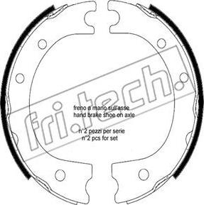 Fri.Tech. 1253.704 - Jeu de mâchoires de frein, frein de stationnement cwaw.fr