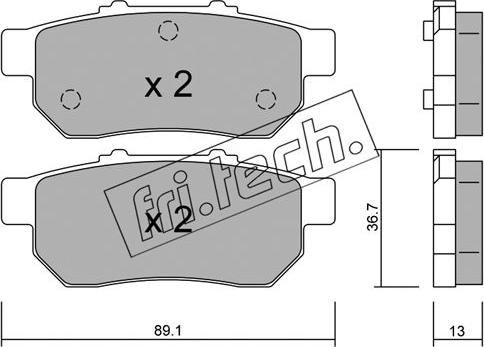 Fri.Tech. 179.0 - Kit de plaquettes de frein, frein à disque cwaw.fr