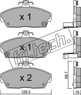 Fri.Tech. 177.0 - Kit de plaquettes de frein, frein à disque cwaw.fr