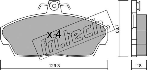 Fri.Tech. 177.1 - Kit de plaquettes de frein, frein à disque cwaw.fr