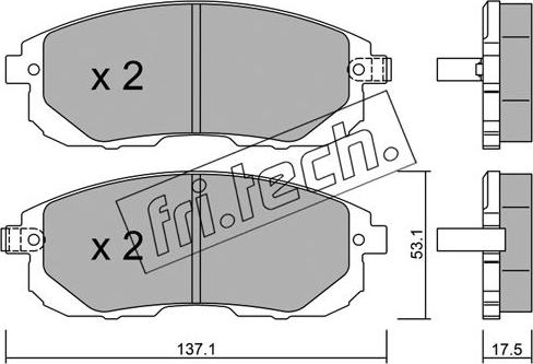 Fri.Tech. 893.1 - Kit de plaquettes de frein, frein à disque cwaw.fr