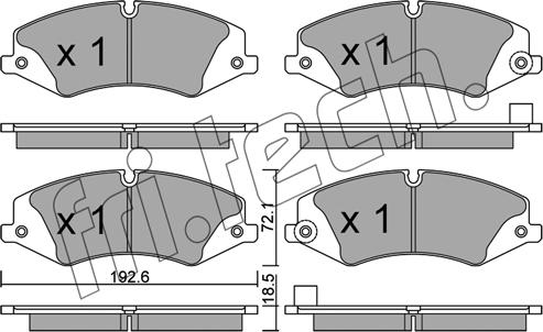 Fri.Tech. 853.6 - Kit de plaquettes de frein, frein à disque cwaw.fr