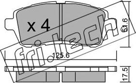 Fri.Tech. 809.2 - Kit de plaquettes de frein, frein à disque cwaw.fr