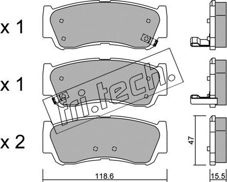 Fri.Tech. 804.0 - Kit de plaquettes de frein, frein à disque cwaw.fr