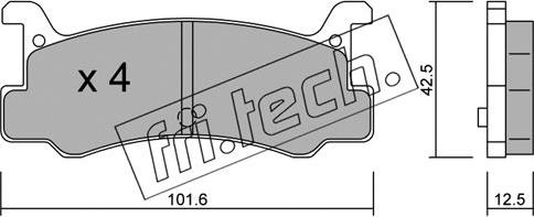 Fri.Tech. 398.0 - Kit de plaquettes de frein, frein à disque cwaw.fr