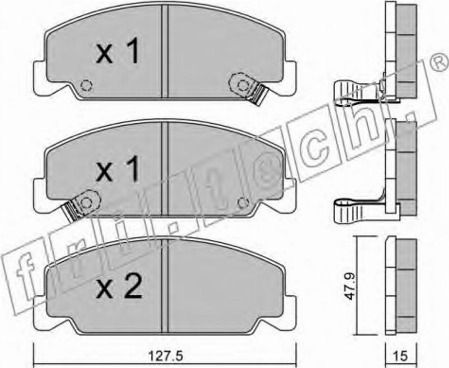 Fri.Tech. 3920 - Kit de plaquettes de frein, frein à disque cwaw.fr