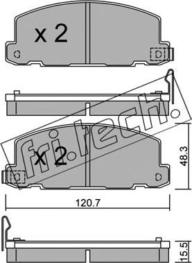 Fri.Tech. 369.0 - Kit de plaquettes de frein, frein à disque cwaw.fr