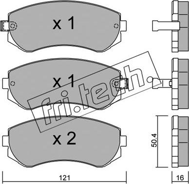 Fri.Tech. 313.0 - Kit de plaquettes de frein, frein à disque cwaw.fr