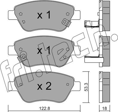 Fri.Tech. 330.4 - Kit de plaquettes de frein, frein à disque cwaw.fr