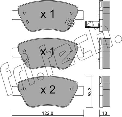 Fri.Tech. 330.2 - Kit de plaquettes de frein, frein à disque cwaw.fr