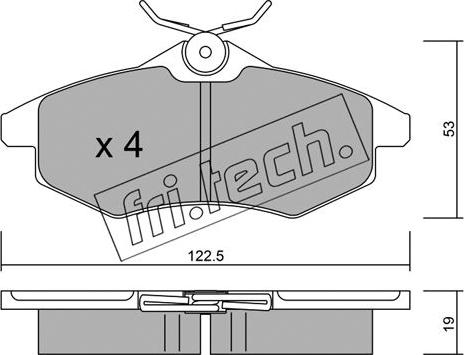 Fri.Tech. 337.0 - Kit de plaquettes de frein, frein à disque cwaw.fr