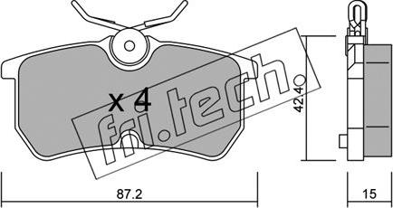 Fri.Tech. 326.0 - Kit de plaquettes de frein, frein à disque cwaw.fr