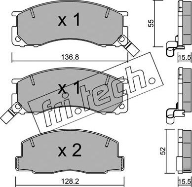 Fri.Tech. 290.0 - Kit de plaquettes de frein, frein à disque cwaw.fr