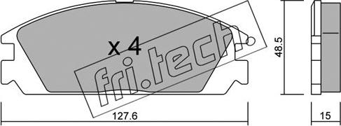 Fri.Tech. 246.0 - Kit de plaquettes de frein, frein à disque cwaw.fr