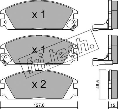 Fri.Tech. 246.1 - Kit de plaquettes de frein, frein à disque cwaw.fr