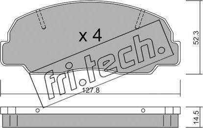 Fri.Tech. 248.0 - Kit de plaquettes de frein, frein à disque cwaw.fr