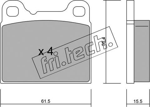 Fri.Tech. 209.0 - Kit de plaquettes de frein, frein à disque cwaw.fr