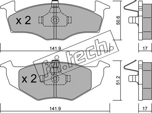 Fri.Tech. 215.0 - Kit de plaquettes de frein, frein à disque cwaw.fr