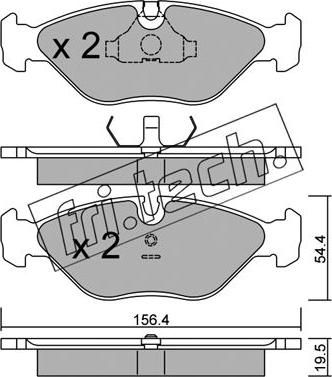 Fri.Tech. 218.0 - Kit de plaquettes de frein, frein à disque cwaw.fr