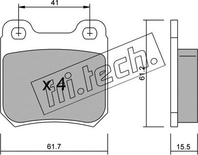 Fri.Tech. 285.0 - Kit de plaquettes de frein, frein à disque cwaw.fr