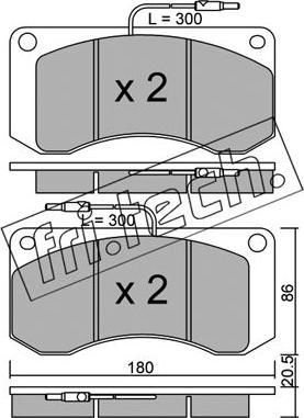 Fri.Tech. 281.0 - Kit de plaquettes de frein, frein à disque cwaw.fr