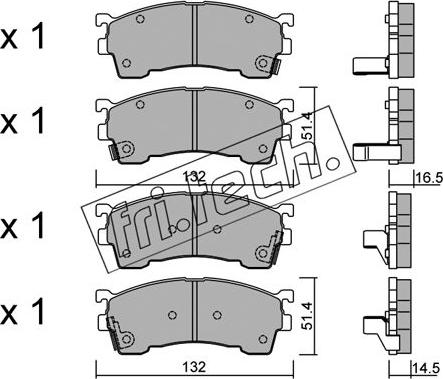 Fri.Tech. 232.0 - Kit de plaquettes de frein, frein à disque cwaw.fr