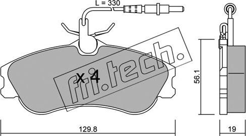 Fri.Tech. 226.0 - Kit de plaquettes de frein, frein à disque cwaw.fr