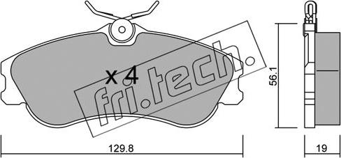 Fri.Tech. 226.1 - Kit de plaquettes de frein, frein à disque cwaw.fr