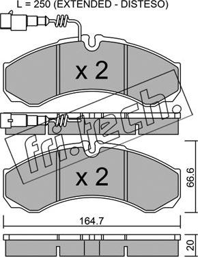 Fri.Tech. 221.9 - Kit de plaquettes de frein, frein à disque cwaw.fr