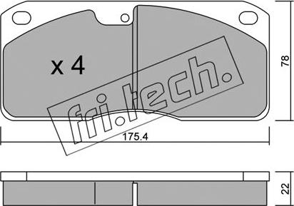 Fri.Tech. 279.0 - Kit de plaquettes de frein, frein à disque cwaw.fr