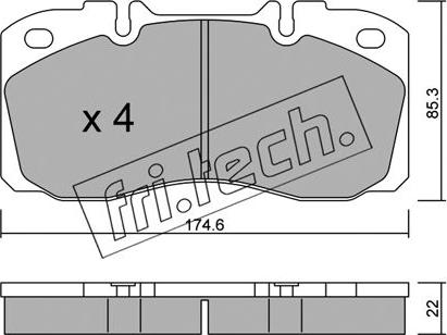 Fri.Tech. 277.0 - Kit de plaquettes de frein, frein à disque cwaw.fr