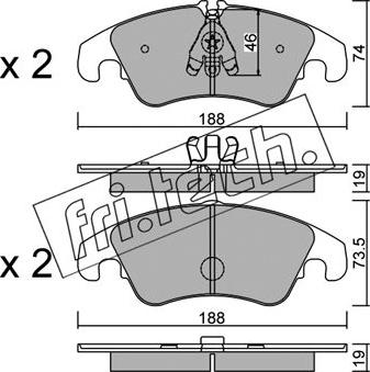 Fri.Tech. 791.4 - Kit de plaquettes de frein, frein à disque cwaw.fr