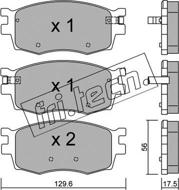 Fri.Tech. 740.0 - Kit de plaquettes de frein, frein à disque cwaw.fr